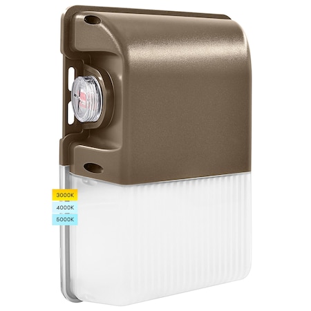 Luxrite Outdoor Dusk to Dawn LED Wall Pack 15/20/25W Up to 3000LM 3CCT 3000K-5000K IP65 120-277V Frosted LR40616-1PK